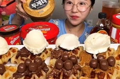 美国小姐姐吃红枣冰淇淋,红枣冰淇淋的独特风味体验